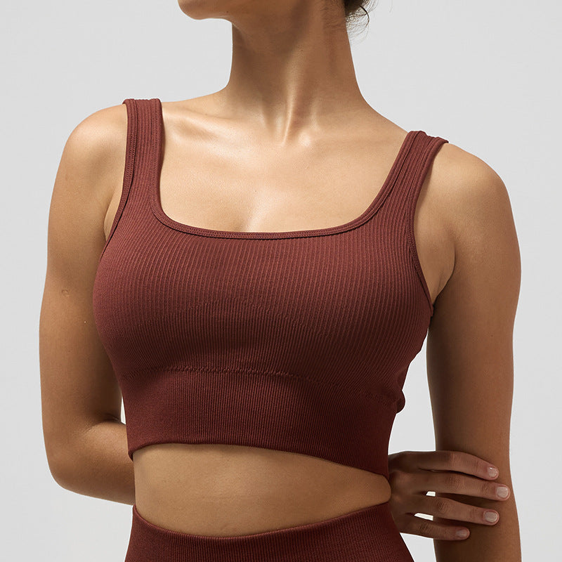 Women's Fitness Yoga Clothing Set with Zipper and High Collar