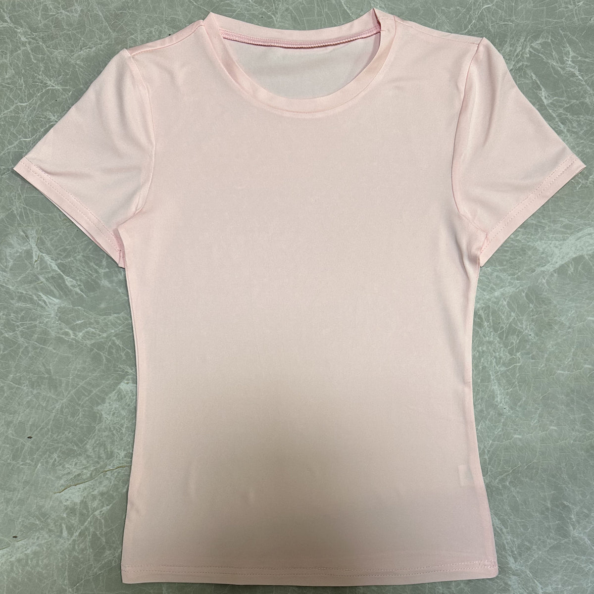 Women Slim Fit Cotton T-Shirt Crew Neck Long Sleeve Solid Color Top