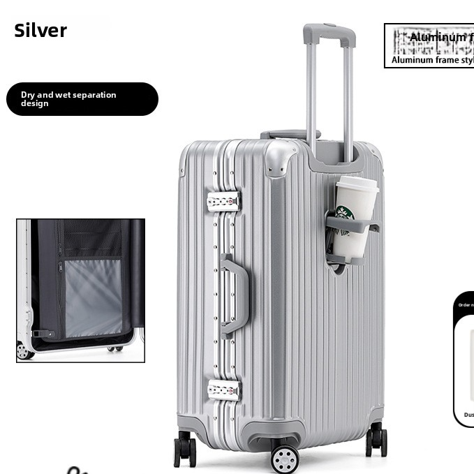 Aluminum Magnesium Alloy TSA Lock Luggage Suitcase