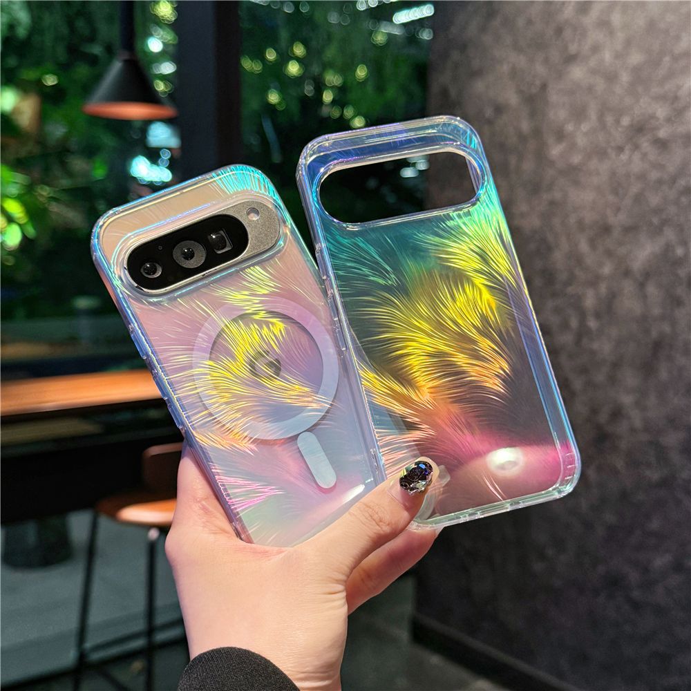 Google Pixel Magnetic Phone Case Feather Design