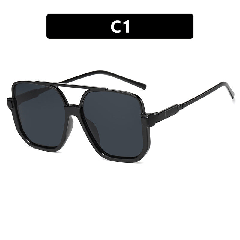 Double Beam Lower Half-Frame Sunglasses