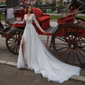 New lightweight wedding dress in white