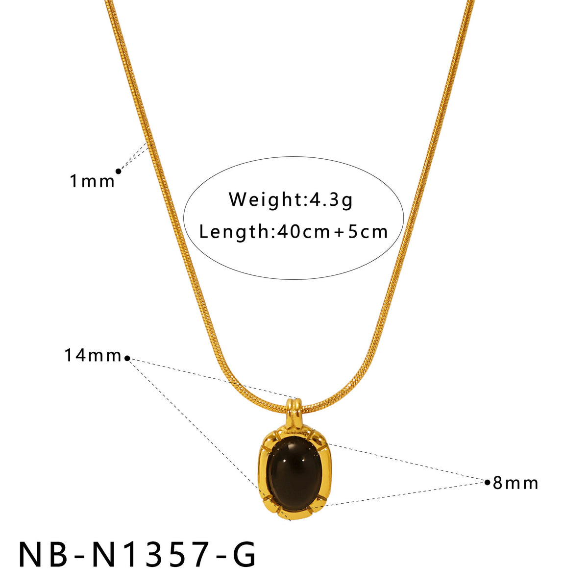 Natural White Mother-Of-Pearl Pendant Necklace
