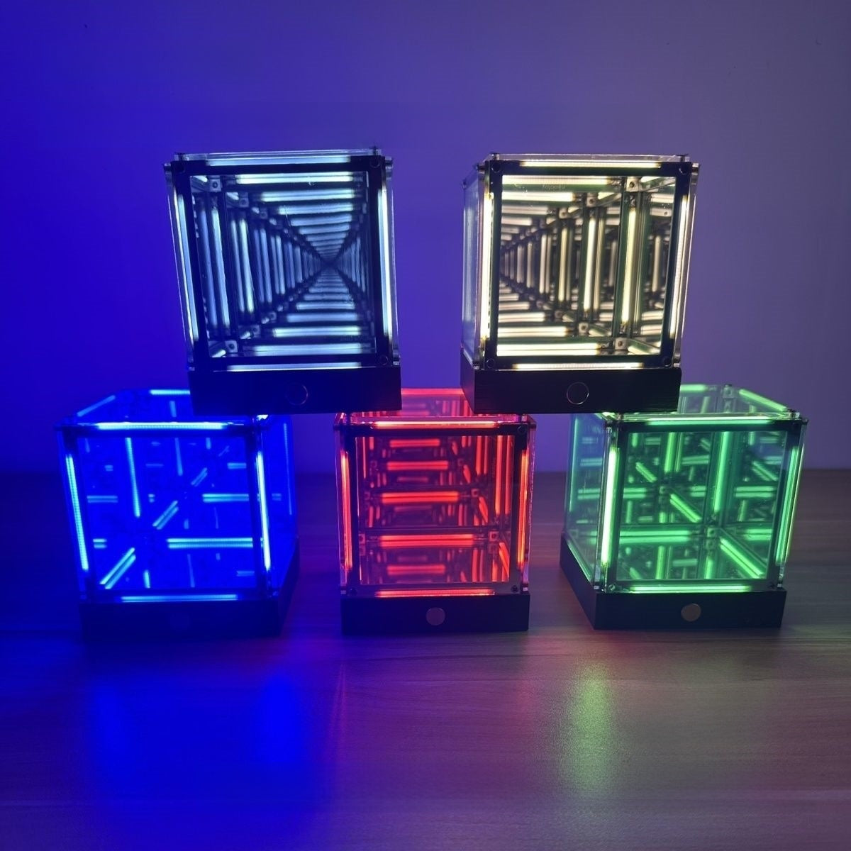 Creative 3D Cube RGB Desktop Atmosphere Light