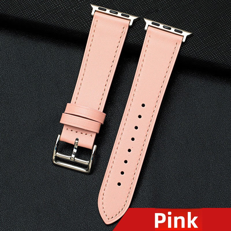 Genuine leather waterproof cowhide watch strap