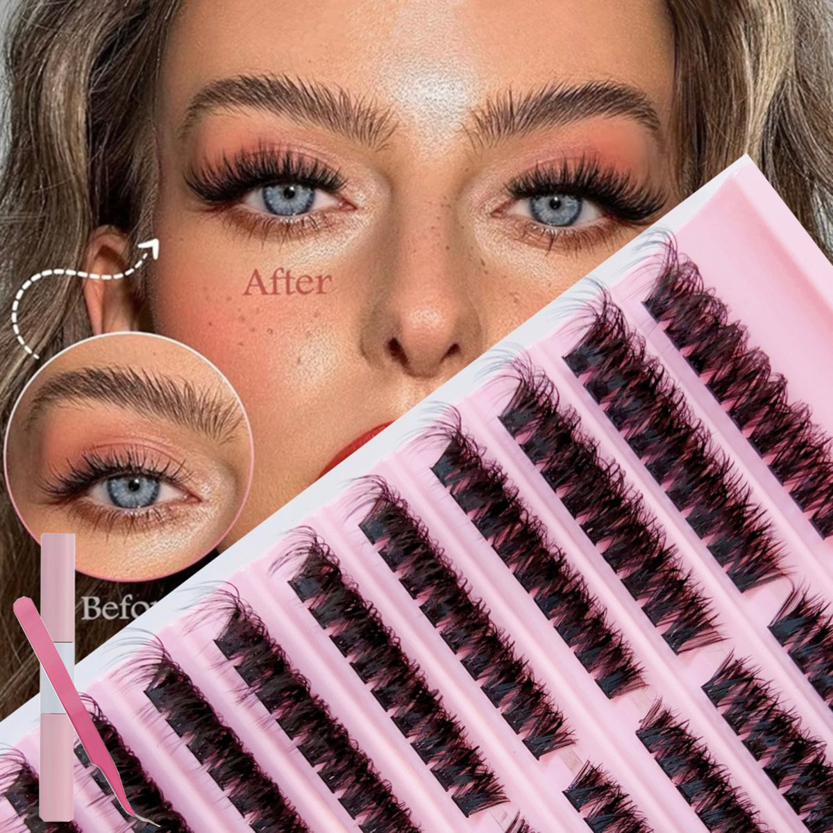 DIY Self-Adhesive False Eyelash Sets
