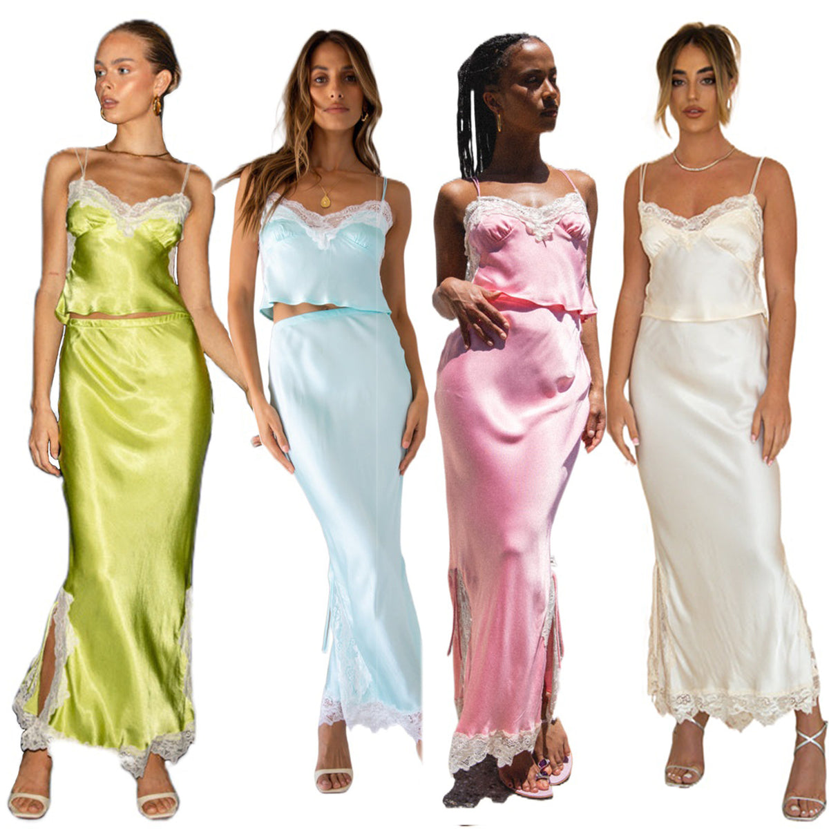 Strapless solid-color long dress