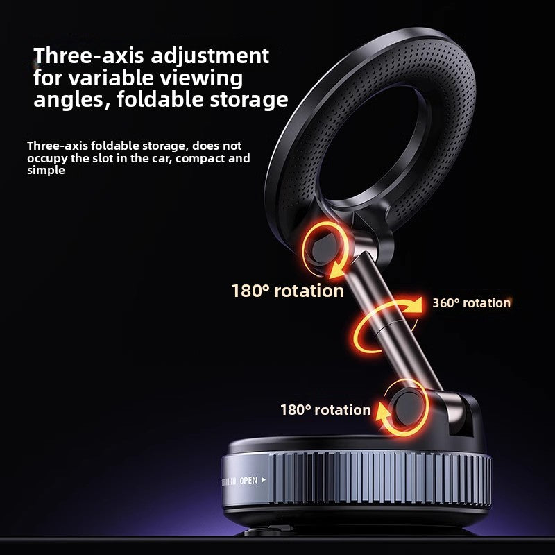 Magnetic rotatable phone holder