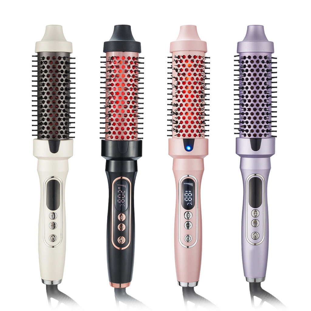 Infrared Hair Styling Comb Straightener Curler