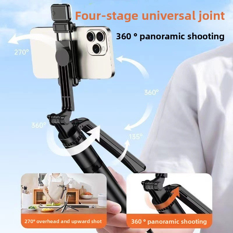 Bluetooth Phone Tripod with Fill Light and Stabilizer
