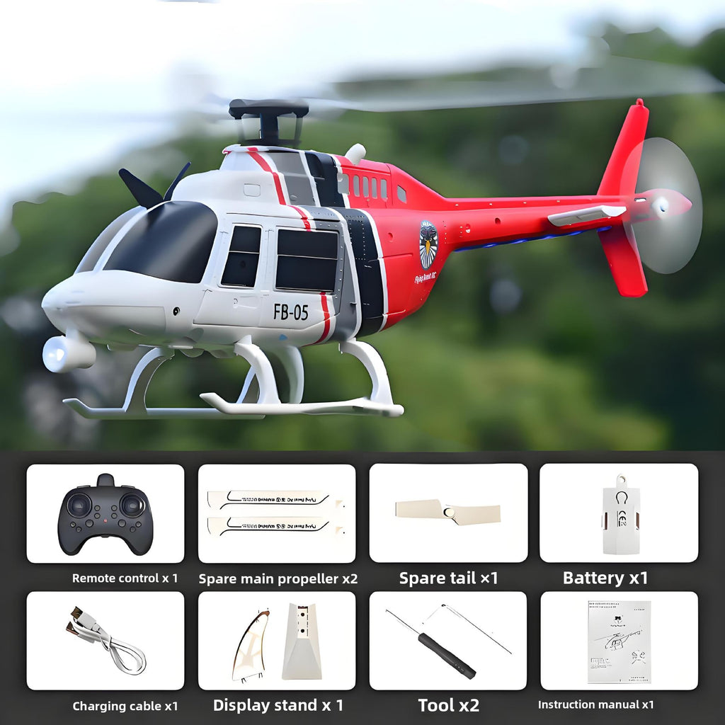 Stunt Remote Control Helicopter with Optical Flow Positioning