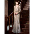 Heavy-embellished evening gown