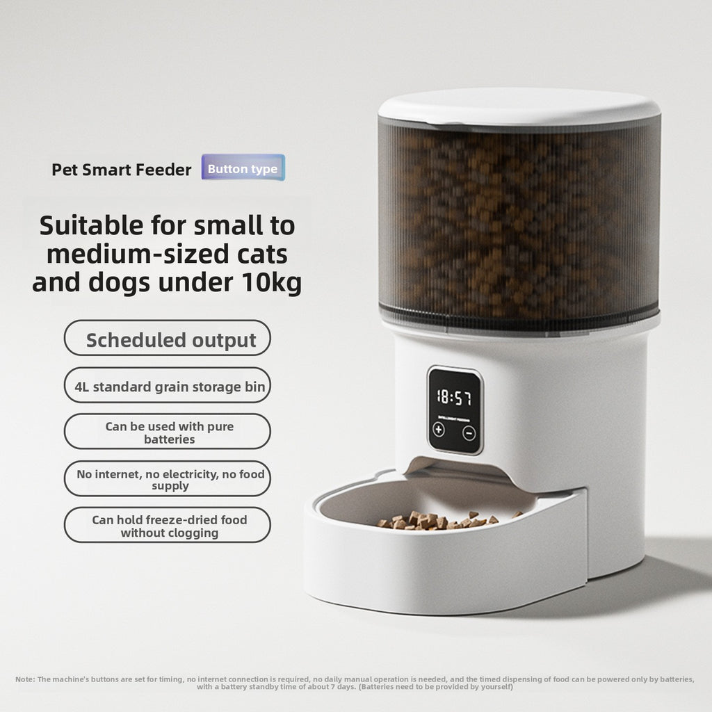 Automatic Pet Feeder with Remote Control and Timed Feeding