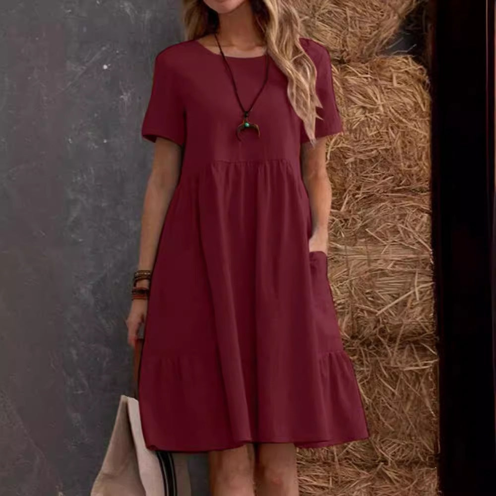 Round-neck dress