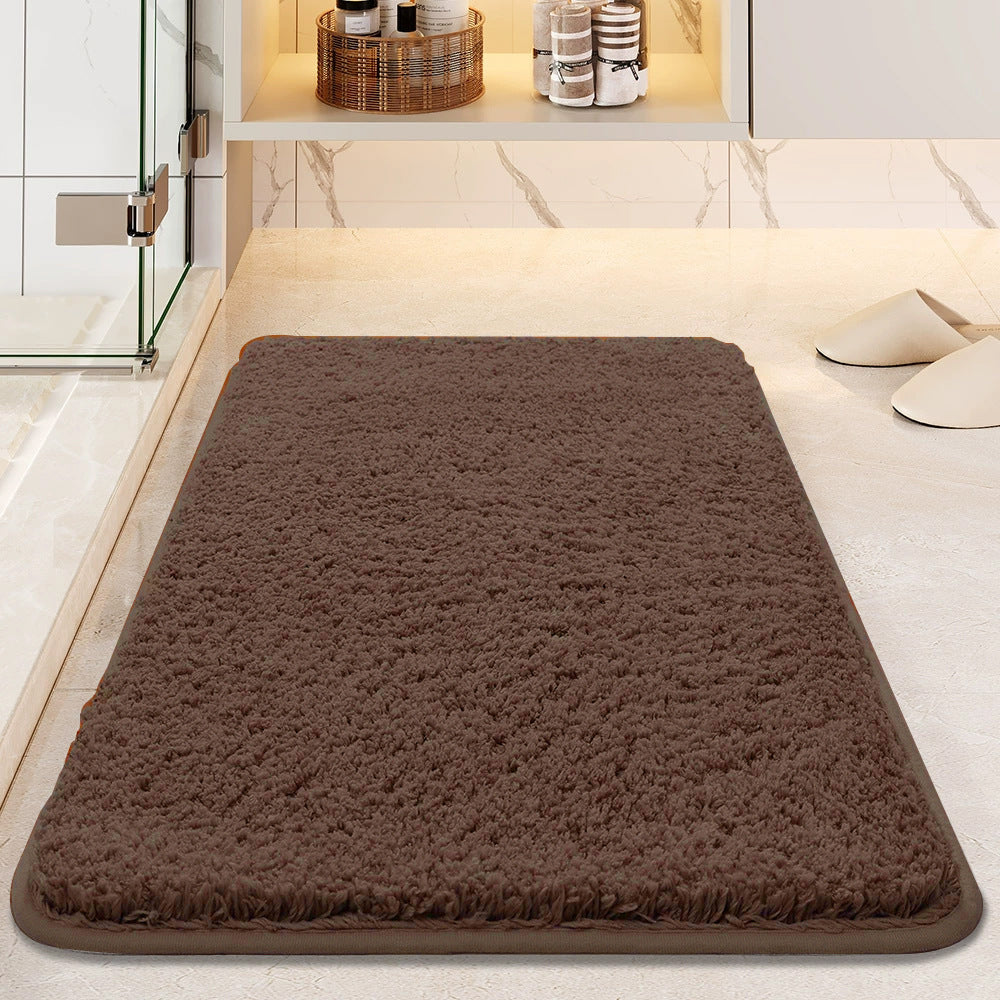 Absorbent Anti-Slip Plush Bath Mat