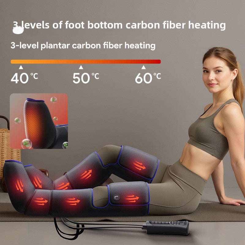 Hot compress leg massager