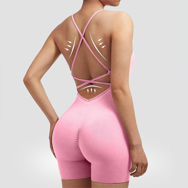 Women's Yoga Jumpsuit with Shorts
