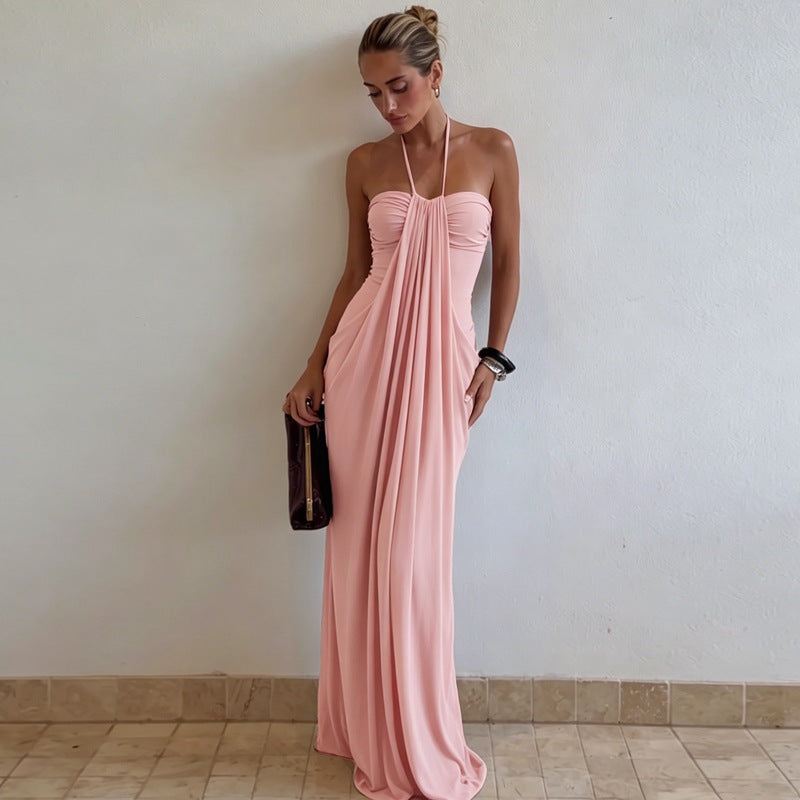 Halter Neck Backless Summer Dress