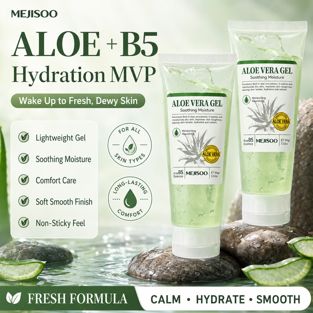 Hydrating and moisturizing gel non-sticky aloe gel