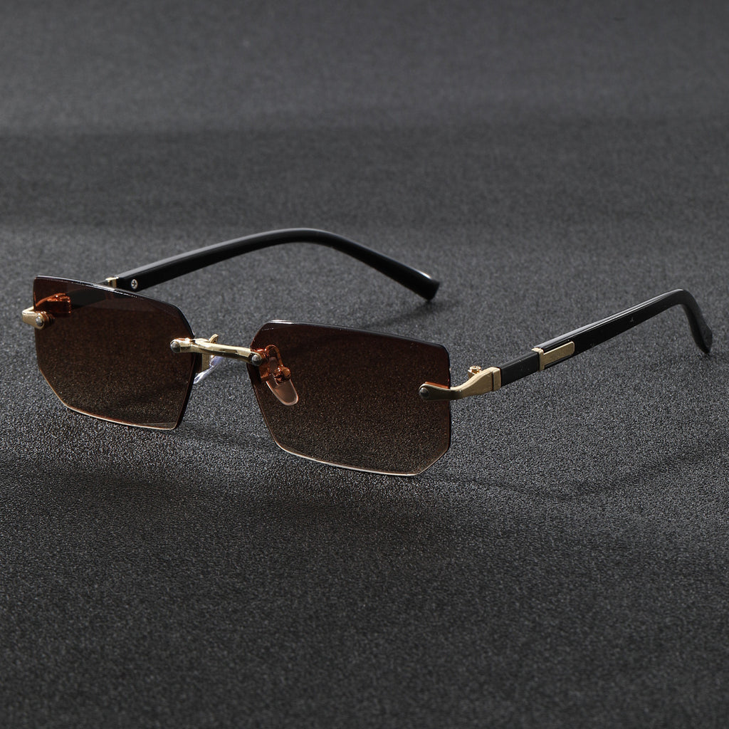 Frameless Metal Sunglasses UV400 Protection