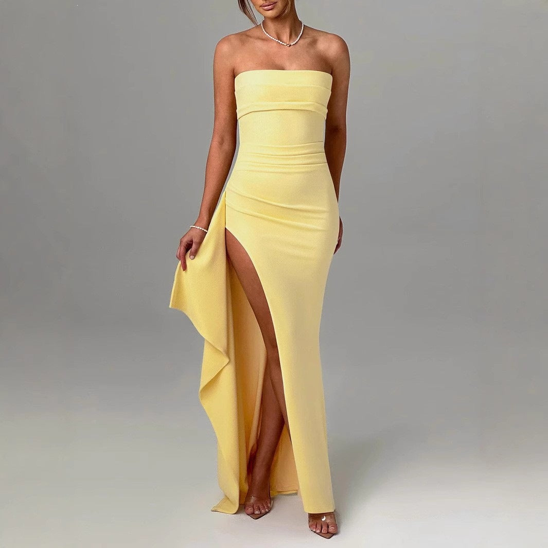 Strapless Bodycon Evening Dress