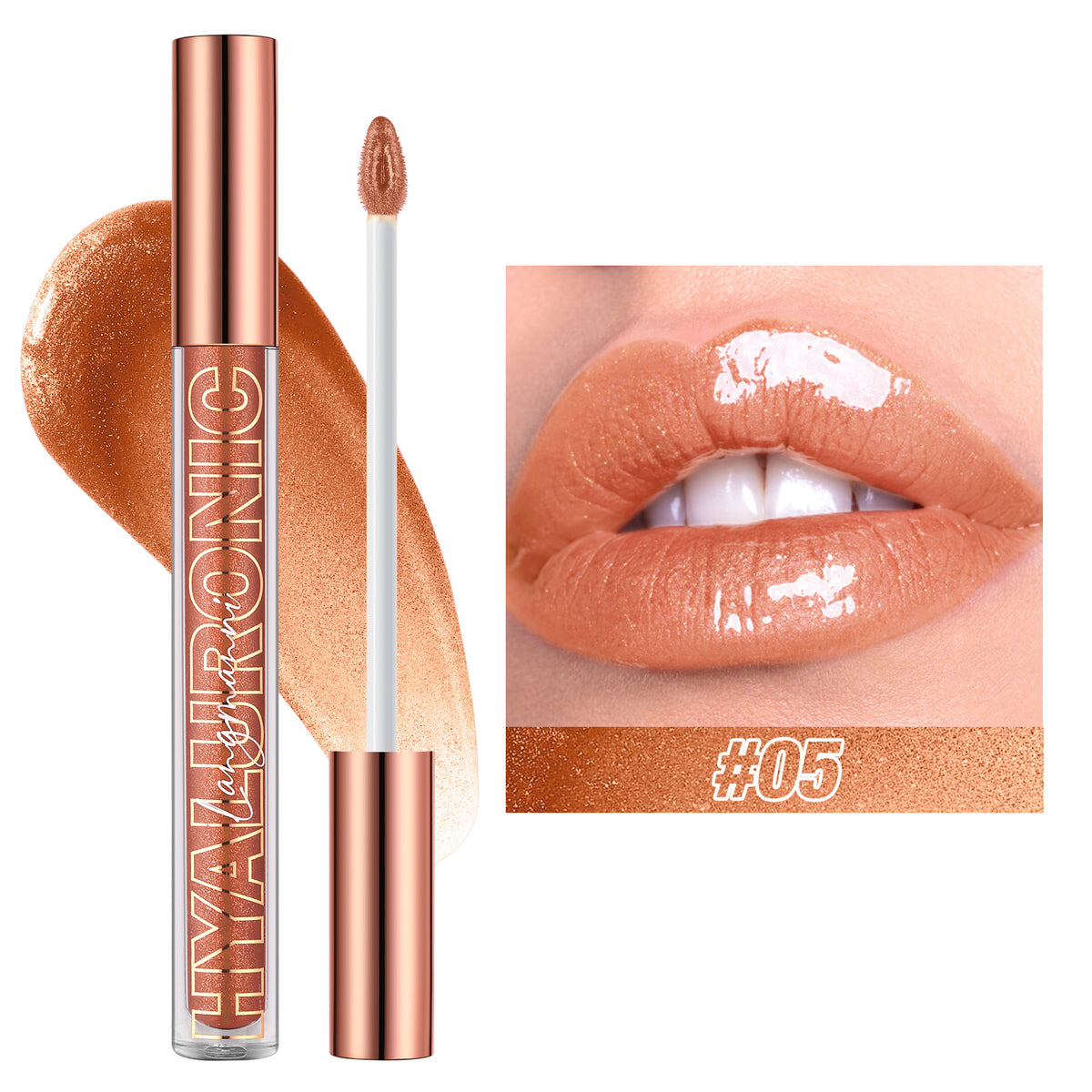 Hyaluronic Acid Glitter Lip Gloss Set