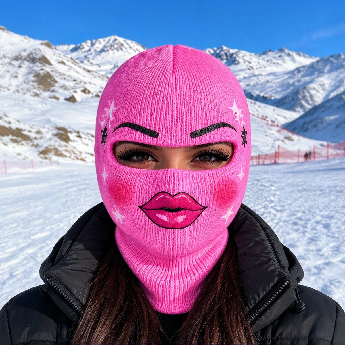 Outdoor cycling face protection and windproof headgear