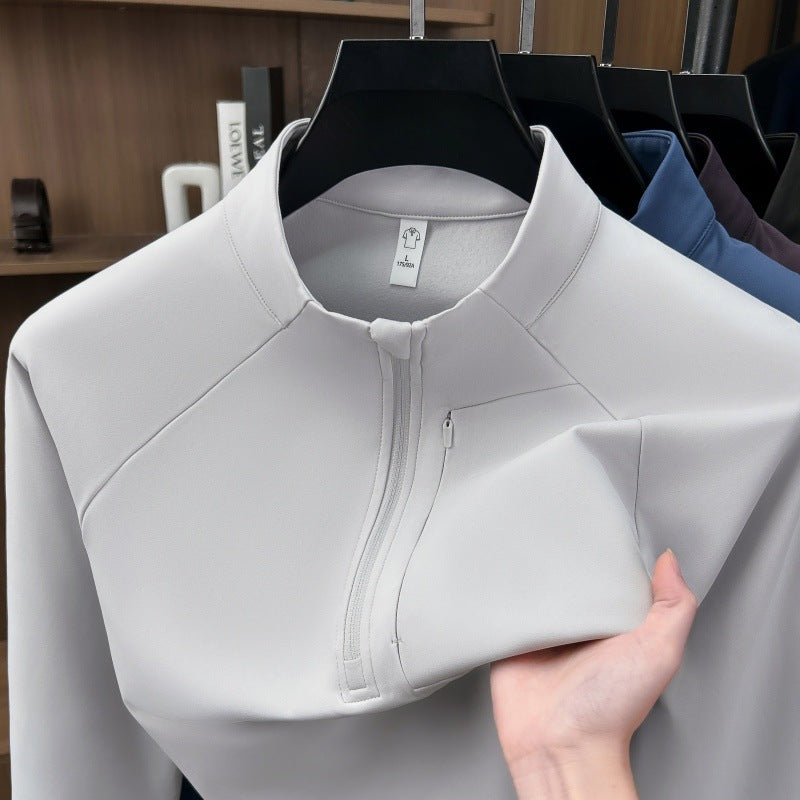 Mens Half Zip Sweatshirt Casual Loose Fit