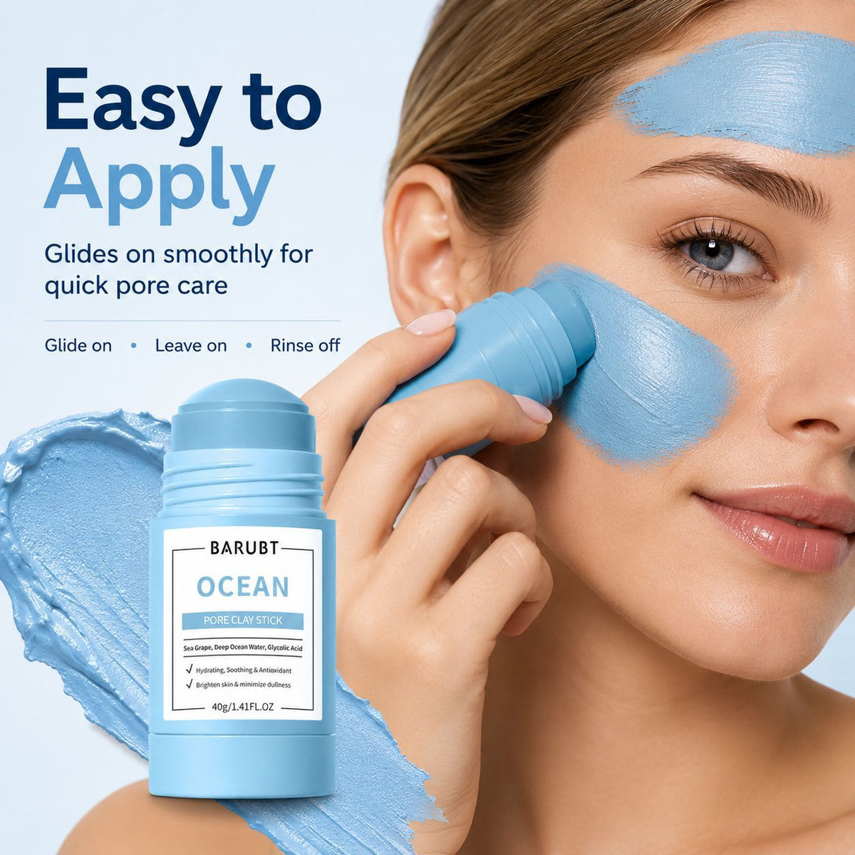 BARUBT Strawberry Mud Mask Stick Deep Cleansing Blackhead Removal