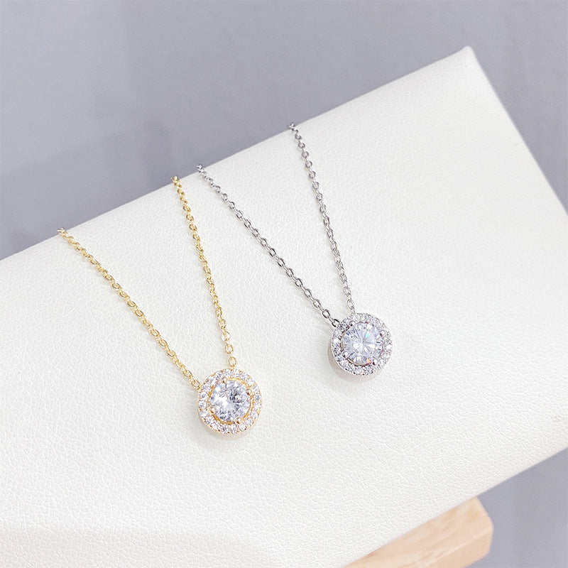 Circle necklace women's personality fashion clavicle chain