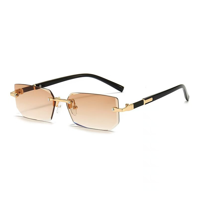 Frameless Metal Sunglasses UV400 Protection