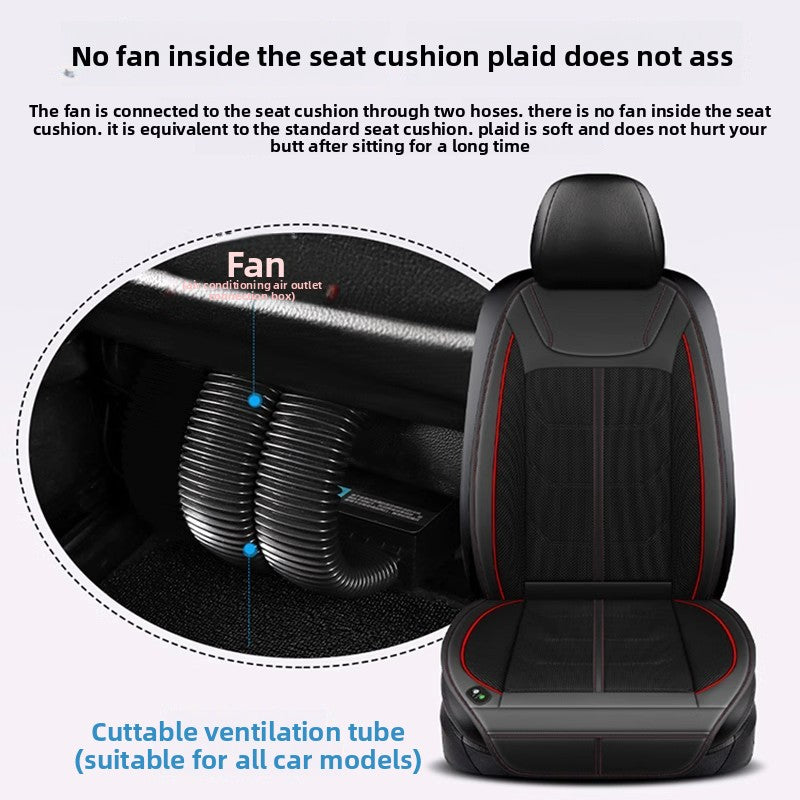 Car air conditioning, cooling and ventilation seat cushion