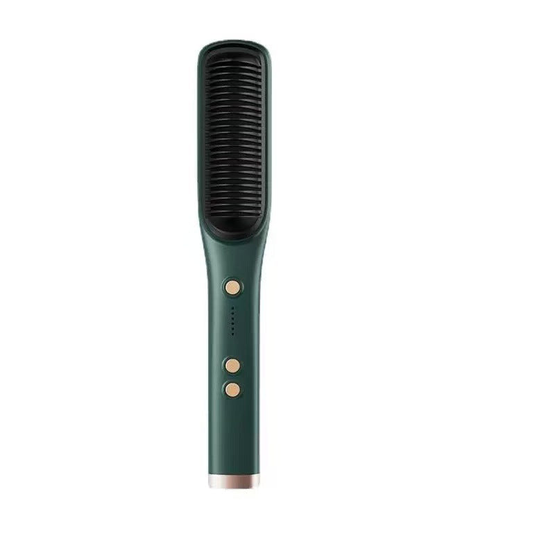 Negative Ion Hair Straightener and Curler Dual Function Styling Comb