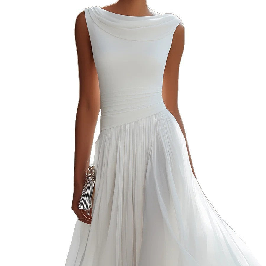 Elegant Party Swing Neck Dress