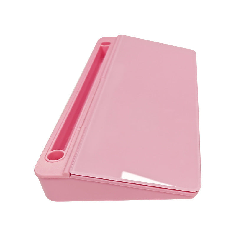Desktop Glass Whiteboard with Storage