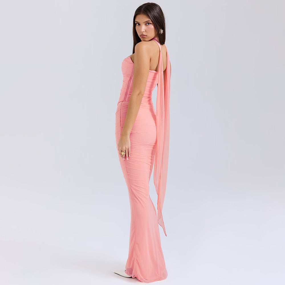strapless long dress
