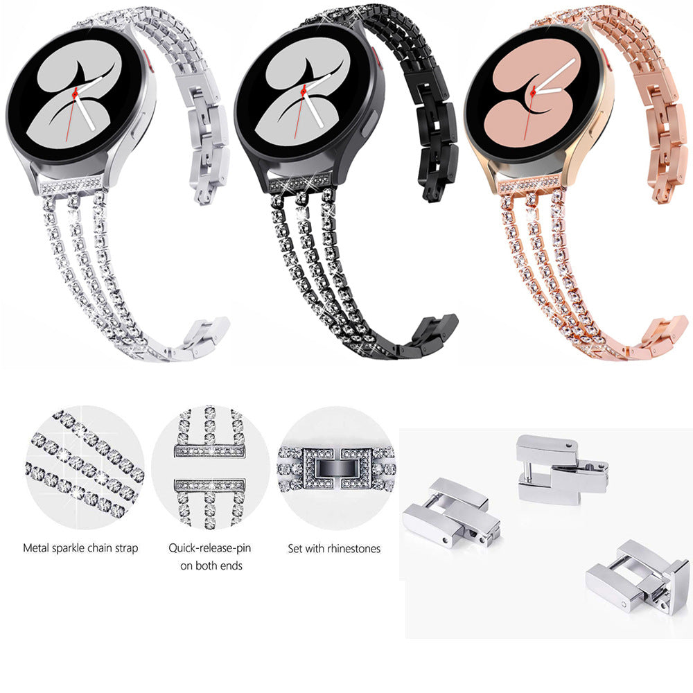 Diamond Chain Metal Watch Strap for Smartwatches