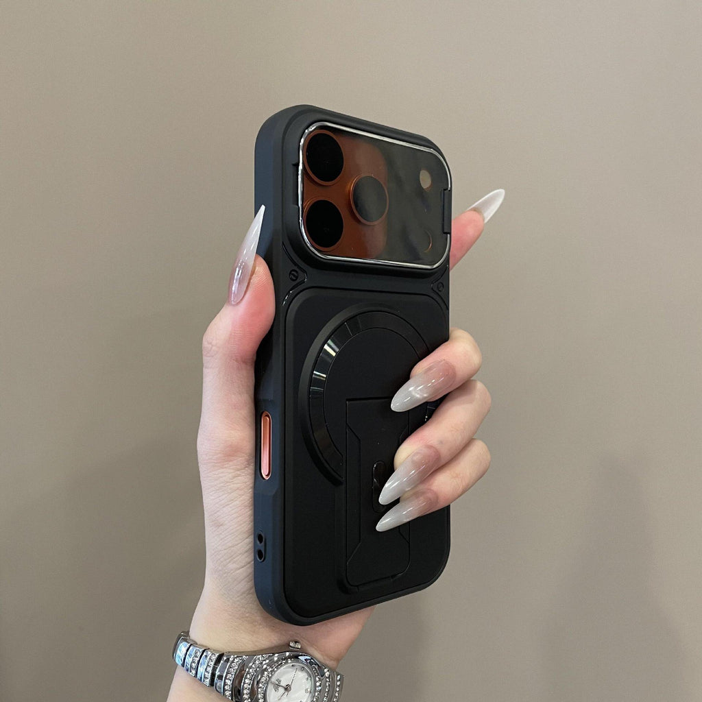 Invisible dual-bracket magnetic phone case