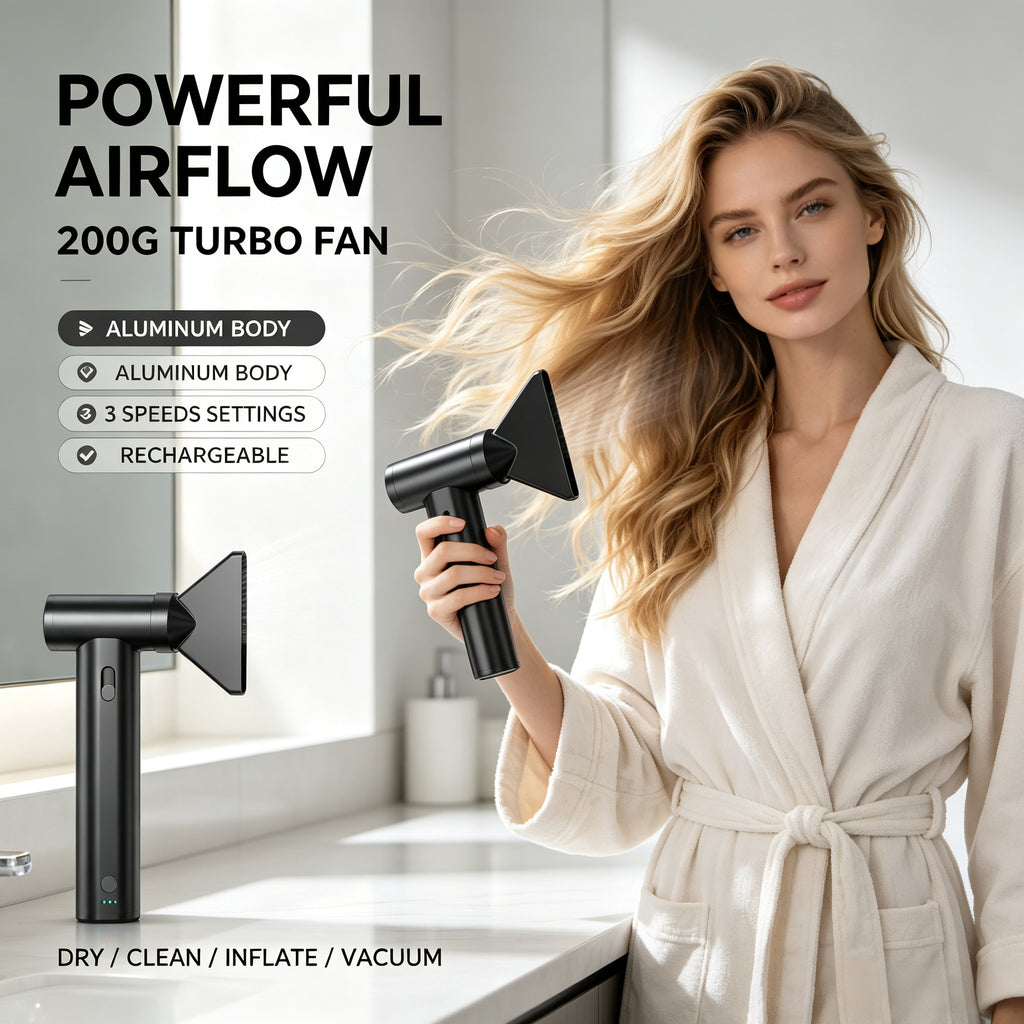 Handheld Rechargeable Turbo Fan