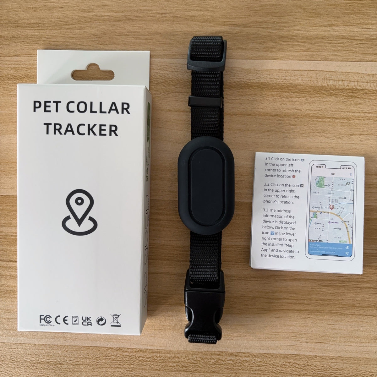 Mini Bluetooth Pet Locator Collar Anti-Lost Device