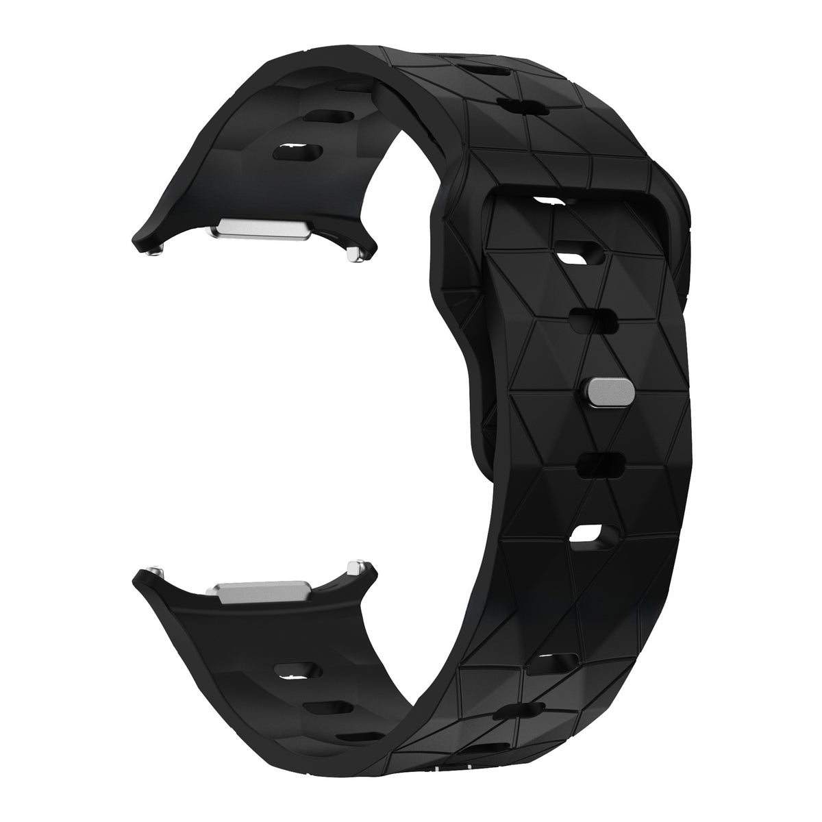 Football Pattern Reverse Buckle Silicone Strap for Samsung Watch