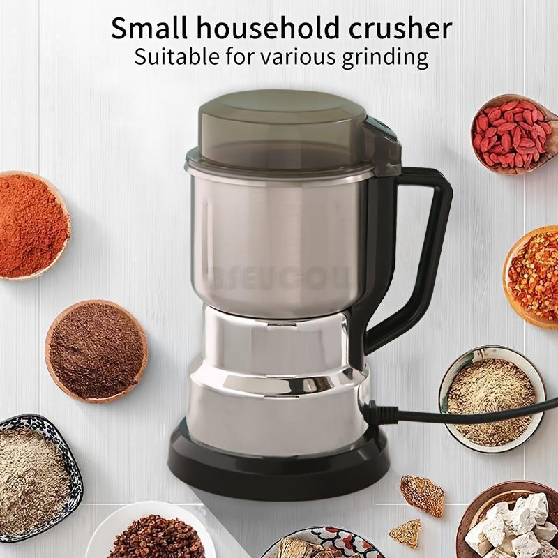 Home-use coffee bean, grain, and spice grinder