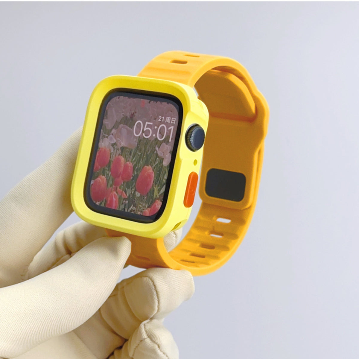 Apple Watch Silicone Strap and Protective Case