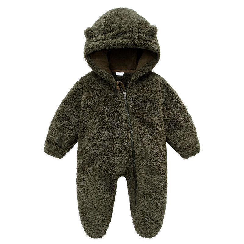 Infant Fleece Romper Winter Wear
