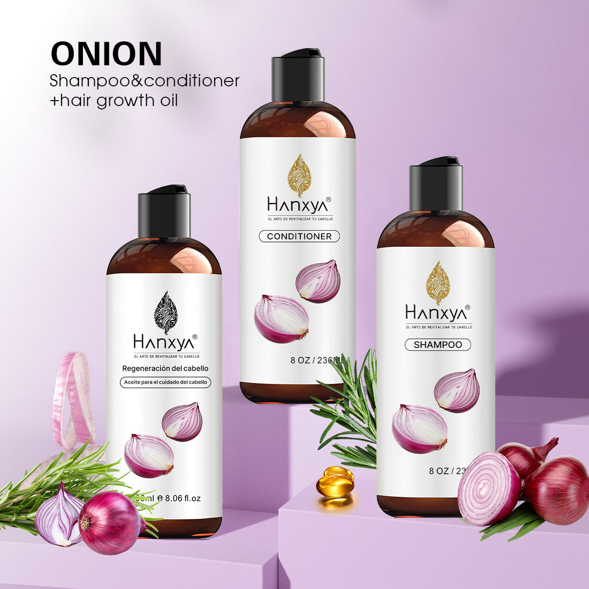 Onion Extract Shampoo for Hair Care