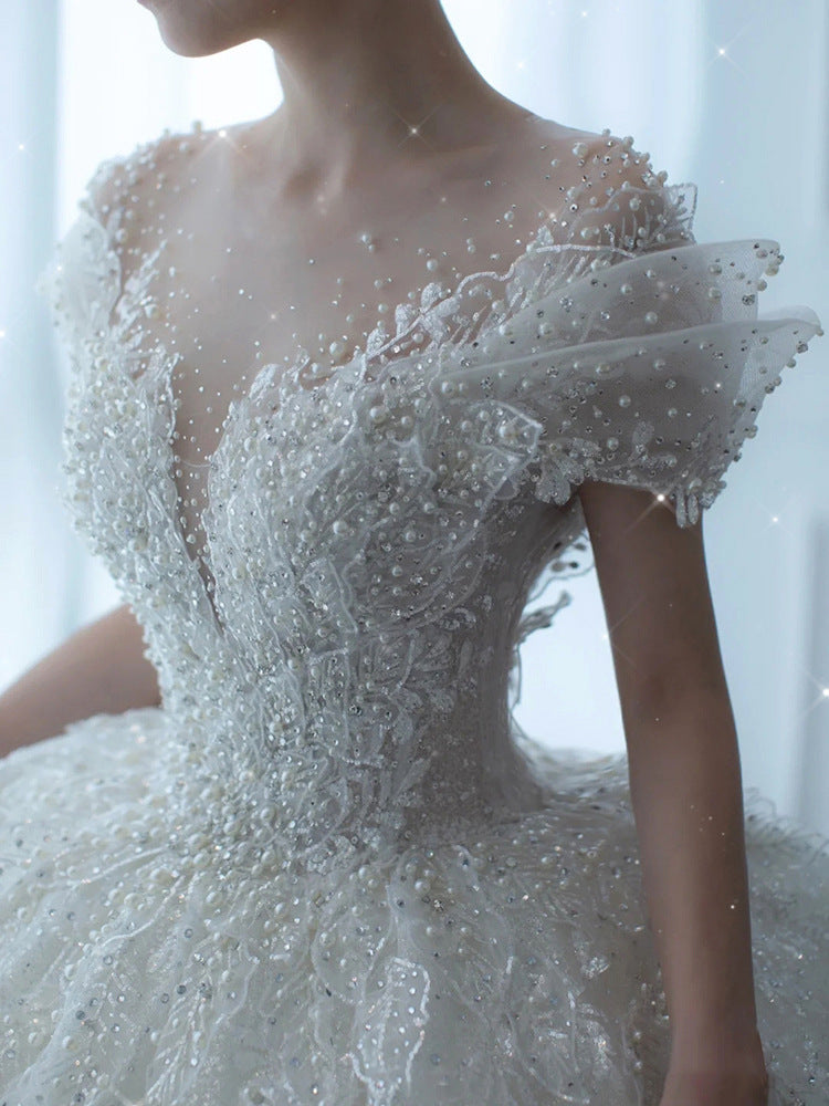 Princess Wedding Dress Organza Bridal Gown