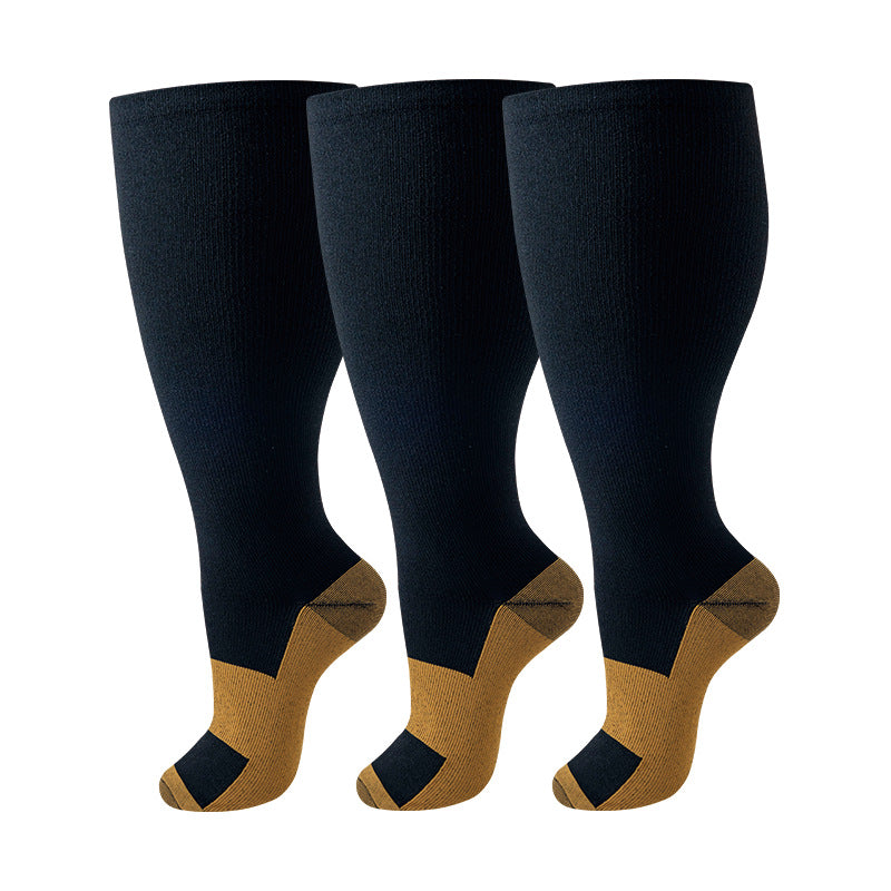 Thickened and oversized compression stockings