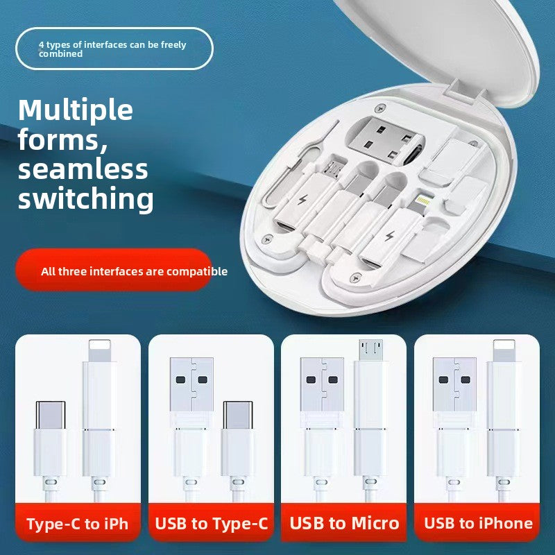 60W Fast Charging Cable Set with Storage Box