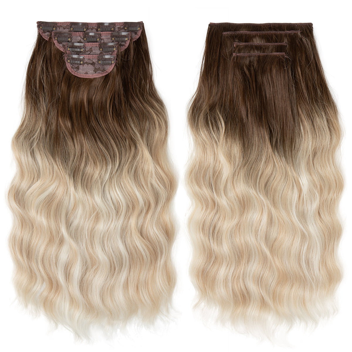 Long curly hair extensions