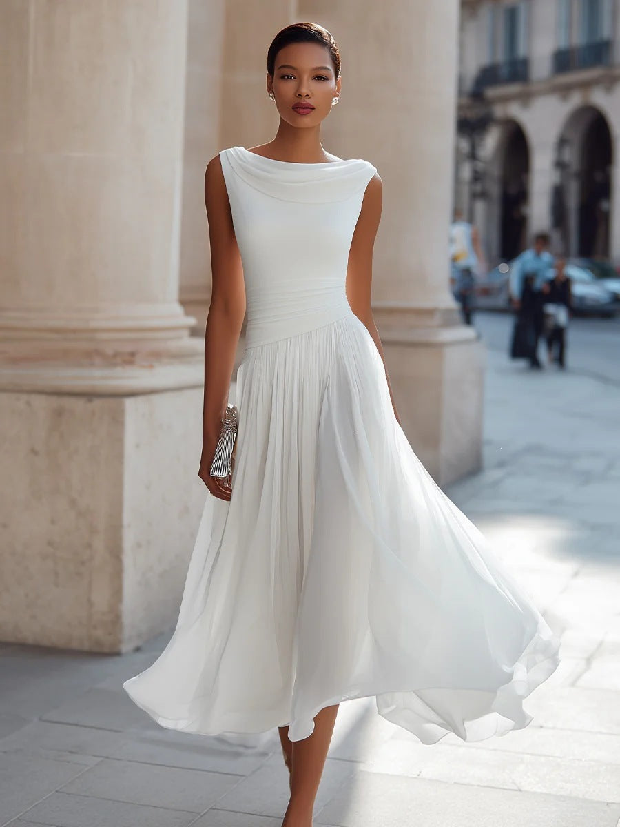 Elegant Party Swing Neck Dress